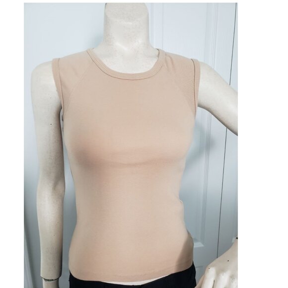 Jacob Annexe tan beige tank top sleeveless XS Cotton - Picture 5 of 10